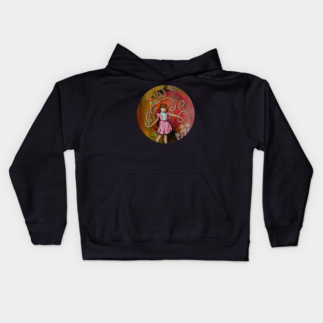 Long Armed Sally is Frightened by a Bee Kids Hoodie by GnarledBranch